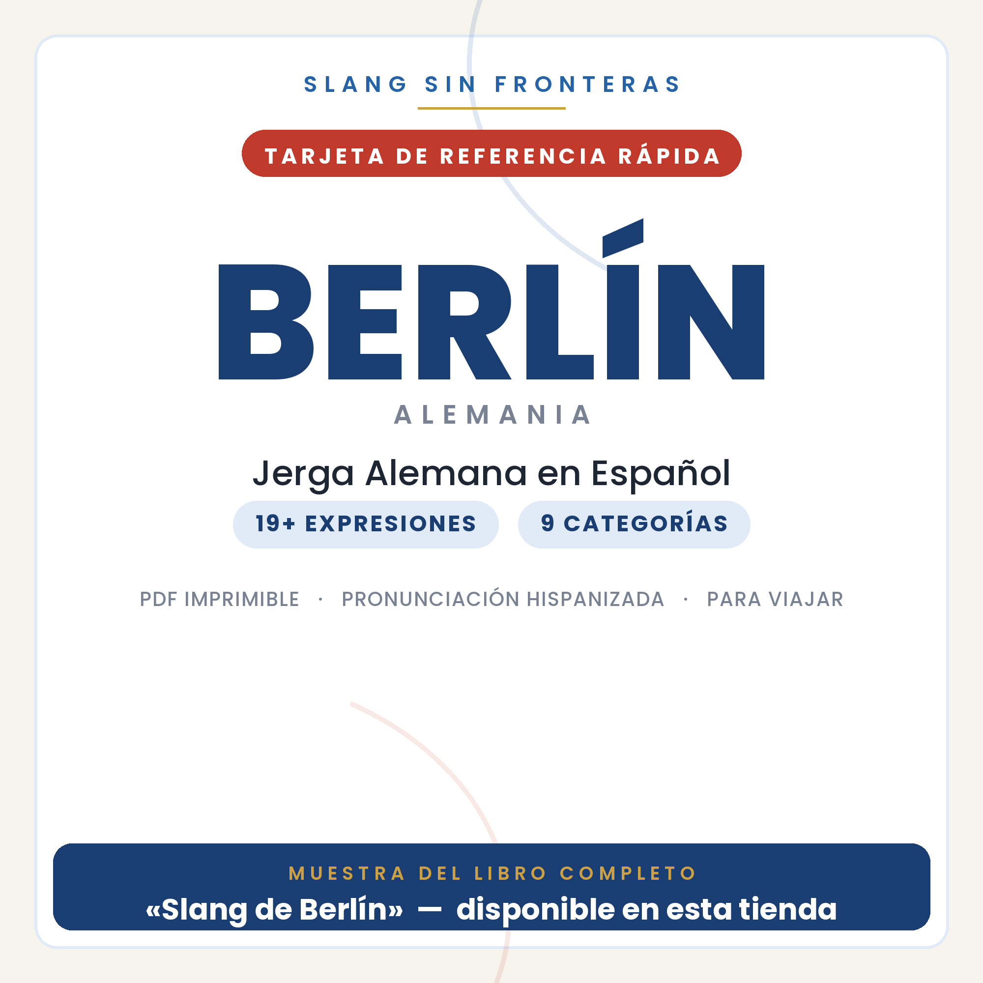Slang de Berlín · Guía rápida